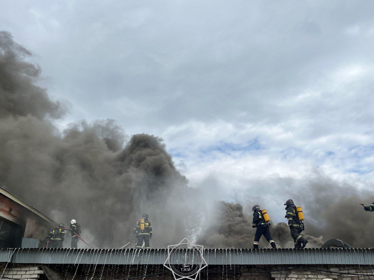 Оралда сүт комбинатының аумағында өрт шықты